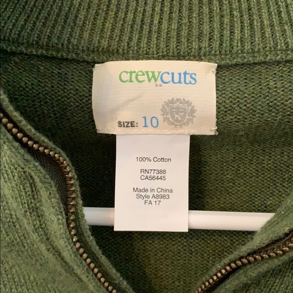 Bundle size 10 & 14 JCrew Crewcuts Half-Zips - Picture 2 of 2